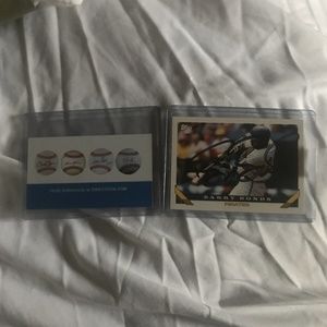 Barry Bonds Rare card Autographed